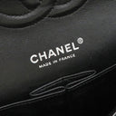 シャネル CHANEL マトラッセ 25 フラップバッグ A01112 ブラック キャビアスキン ショルダーバッグ シルバー金具 ダブルチェーン ダブルフラップ ココマーク 黒