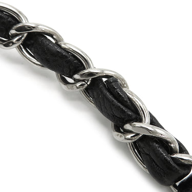 シャネル CHANEL マトラッセ 25 フラップバッグ A01112 ブラック キャビアスキン ショルダーバッグ シルバー金具 ダブルチェーン ダブルフラップ ココマーク 黒