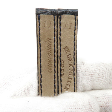 フランクミュラー FRANCK MULLER トノウカーベックス 2500用 クロコバンド ネイビー クロコダイル 腕時計パーツ 新品同様 純正 ベルト 11mm 紺 ネイビー