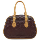 ルイヴィトン LOUIS VUITTON サミット ドライブ M93516 アマラント モノグラムヴェルニ ハンドバッグ ゴールド金具 紫 エナメル