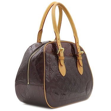 ルイヴィトン LOUIS VUITTON サミット ドライブ M93516 アマラント モノグラムヴェルニ ハンドバッグ ゴールド金具 紫 エナメル
