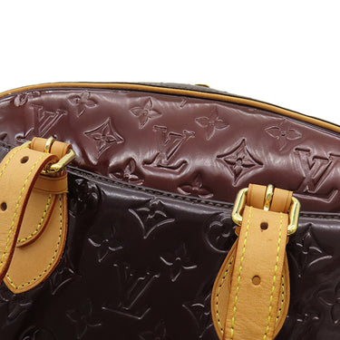 ルイヴィトン LOUIS VUITTON サミット ドライブ M93516 アマラント モノグラムヴェルニ ハンドバッグ ゴールド金具 紫 エナメル
