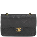 シャネル CHANEL マトラッセ 23 Wチェーン A01113 ブラック ラムスキン ショルダーバッグ ゴールド金具 黒 ダブルフラップ ダブルチェーン