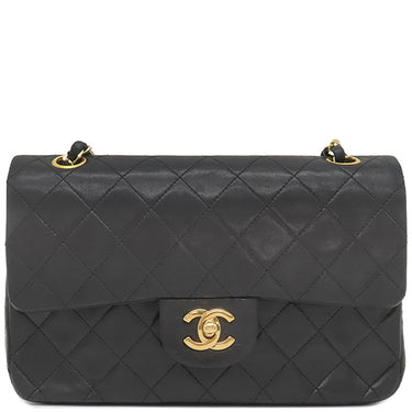 シャネル CHANEL マトラッセ 23 Wチェーン A01113 ブラック ラムスキン ショルダーバッグ ゴールド金具 黒 ダブルフラップ ダブルチェーン