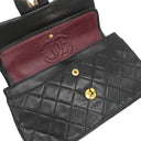 シャネル CHANEL マトラッセ 23 Wチェーン A01113 ブラック ラムスキン ショルダーバッグ ゴールド金具 黒 ダブルフラップ ダブルチェーン