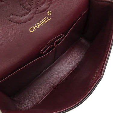 シャネル CHANEL マトラッセ 23 Wチェーン A01113 ブラック ラムスキン ショルダーバッグ ゴールド金具 黒 ダブルフラップ ダブルチェーン
