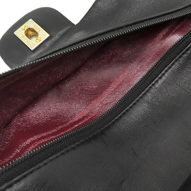シャネル CHANEL マトラッセ 23 Wチェーン A01113 ブラック ラムスキン ショルダーバッグ ゴールド金具 黒 ダブルフラップ ダブルチェーン