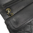 シャネル CHANEL マトラッセ 23 Wチェーン A01113 ブラック ラムスキン ショルダーバッグ ゴールド金具 黒 ダブルフラップ ダブルチェーン