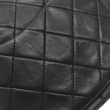 シャネル CHANEL マトラッセ 23 Wチェーン A01113 ブラック ラムスキン ショルダーバッグ ゴールド金具 黒 ダブルフラップ ダブルチェーン