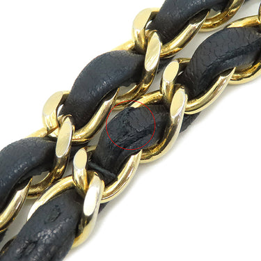 シャネル CHANEL マトラッセ 23 Wチェーン A01113 ブラック ラムスキン ショルダーバッグ ゴールド金具 黒 ダブルフラップ ダブルチェーン