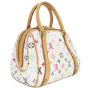 ルイヴィトン LOUIS VUITTON プリシラ M40096 ブロン モノグラムマルチカラー ハンドバッグ ゴールド金具 白