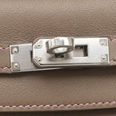 エルメス HERMES ポシェットケリー エトゥープ×ウノピンク スイフト ハンドバッグ シルバー金具 グレージュ ミニバッグ バイカラー