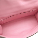 エルメス HERMES ポシェットケリー エトゥープ×ウノピンク スイフト ハンドバッグ シルバー金具 グレージュ ミニバッグ バイカラー