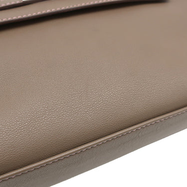 エルメス HERMES ポシェットケリー エトゥープ×ウノピンク スイフト ハンドバッグ シルバー金具 グレージュ ミニバッグ バイカラー