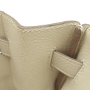 エルメス HERMES バーキン30 クレ トゴ ハンドバッグ シルバー金具 オフホワイト