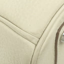 エルメス HERMES バーキン30 クレ トゴ ハンドバッグ シルバー金具 オフホワイト