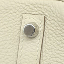 エルメス HERMES バーキン30 クレ トゴ ハンドバッグ シルバー金具 オフホワイト