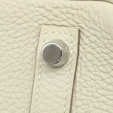 エルメス HERMES バーキン30 クレ トゴ ハンドバッグ シルバー金具 オフホワイト