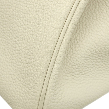 エルメス HERMES バーキン30 クレ トゴ ハンドバッグ シルバー金具 オフホワイト