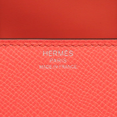 エルメス HERMES デッラ カヴァッレリア ミニ ローズテキサス ヴォーエプソン ショルダーバッグ シルバー金具 コーラル