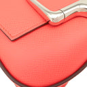エルメス HERMES デッラ カヴァッレリア ミニ ローズテキサス ヴォーエプソン ショルダーバッグ シルバー金具 コーラル