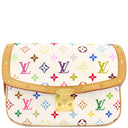 ルイヴィトン LOUIS VUITTON ソローニュ M92661 ブラン モノグラムマルチカラーキャンバス ショルダーバッグ ゴールド金具 白 斜め掛け