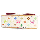 ルイヴィトン LOUIS VUITTON ソローニュ M92661 ブラン モノグラムマルチカラーキャンバス ショルダーバッグ ゴールド金具 白 斜め掛け