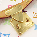 ルイヴィトン LOUIS VUITTON ソローニュ M92661 ブラン モノグラムマルチカラーキャンバス ショルダーバッグ ゴールド金具 白 斜め掛け