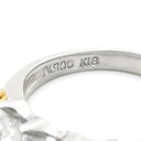 ノンブランド NON BRAND ダイヤリング プラチナシルバー Pt900 K18YG ダイヤモンド リング 指輪 6号