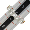 ノンブランド NON BRAND ダイヤリング プラチナシルバー Pt900 K18YG ダイヤモンド リング 指輪 6号