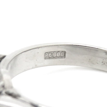 ノンブランド NON BRAND ブルーサファイア ダイヤリング プラチナシルバー Pt900 サファイア リング 指輪 青 非加熱 スリランカ産 12号