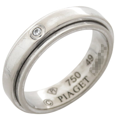 ピアジェ PIAGET ポセション ダイヤリング G34P8M00 ホワイトゴールド K18WG ダイヤモンド #49(JP9) リング 指輪 1P 一粒 回転 9号