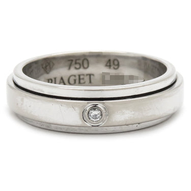 ピアジェ PIAGET ポセション ダイヤリング G34P8M00 ホワイトゴールド K18WG ダイヤモンド #49(JP9) リング 指輪 1P 一粒 回転 9号