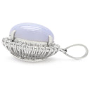 ノンブランド NON BRAND ラベンダーヒスイ プラチナシルバー Pt900 ラベンダー翡翠 ダイヤモンド ペンダントトップ 翡翠 紫