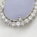 ノンブランド NON BRAND ラベンダーヒスイ プラチナシルバー Pt900 ラベンダー翡翠 ダイヤモンド ペンダントトップ 翡翠 紫