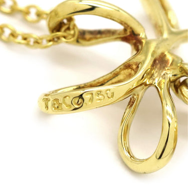 ティファニー Tiffany & Co パール ペンダント イエローゴールド K18YG パール ネックレス フラワーモチーフ 750YG 18金