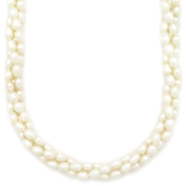 ミキモト MIKIMOTO パールネックレス パールホワイト パール K18YG ネックレス MIKIMOTO 真珠 3連 単色パール K18 YG ゴールド