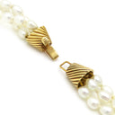 ミキモト MIKIMOTO パールネックレス パールホワイト パール K18YG ネックレス MIKIMOTO 真珠 3連 単色パール K18 YG ゴールド