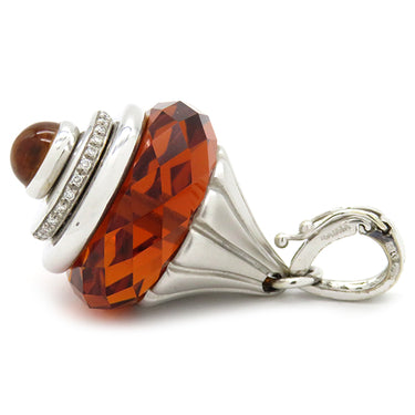 ライマ RAIMA シトリン ダイヤ ホワイトゴールド K18WG シトリン ダイヤモンド ペンダントトップ チャーム