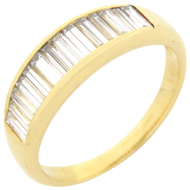 ノンブランド NON BRAND ダイヤリング イエローゴールド K18YG ダイヤモンド リング 指輪 テーパー 13号