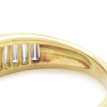 ノンブランド NON BRAND ダイヤリング イエローゴールド K18YG ダイヤモンド リング 指輪 テーパー 13号