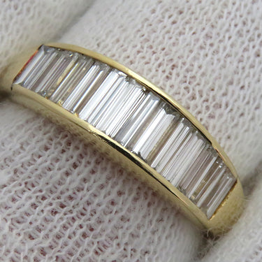 ノンブランド NON BRAND ダイヤリング イエローゴールド K18YG ダイヤモンド リング 指輪 テーパー 13号