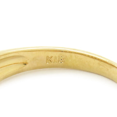 ノンブランド NON BRAND ダイヤリング イエローゴールド K18YG ダイヤモンド リング 指輪 テーパー 13号