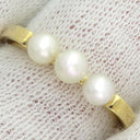 ミキモト MIKIMOTO リング PR-1476K パールホワイトXイエローゴールド K18YG パール リング 指輪 MIKIMOTO  12号