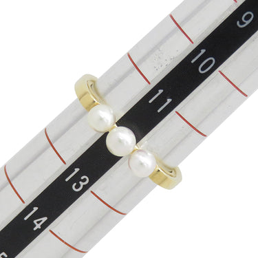 ミキモト MIKIMOTO リング PR-1476K パールホワイトXイエローゴールド K18YG パール リング 指輪 MIKIMOTO  12号