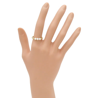 ミキモト MIKIMOTO リング PR-1476K パールホワイトXイエローゴールド K18YG パール リング 指輪 MIKIMOTO  12号