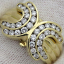 ゲインズボロウ GAINSBOROUGH ダイヤモンド リング イエローゴールド K18YG ダイヤモンド リング 指輪 750 18K 18金 チャーム取り外し可能 12号