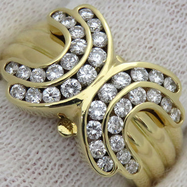 ゲインズボロウ GAINSBOROUGH ダイヤモンド リング イエローゴールド K18YG ダイヤモンド リング 指輪 750 18K 18金 チャーム取り外し可能 12号