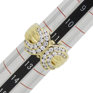 ゲインズボロウ GAINSBOROUGH ダイヤモンド リング イエローゴールド K18YG ダイヤモンド リング 指輪 750 18K 18金 チャーム取り外し可能 12号