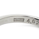 ノンブランド NON BRAND ブラックオパール ダイヤリング プラチナシルバー Pt900 ブラックオパール ダイヤモンド リング 指輪 12号